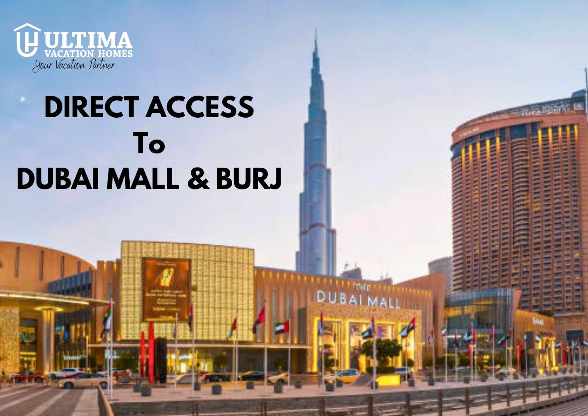 Elegant Apartment With Direct Access To Dubai Mall Bagian luar foto