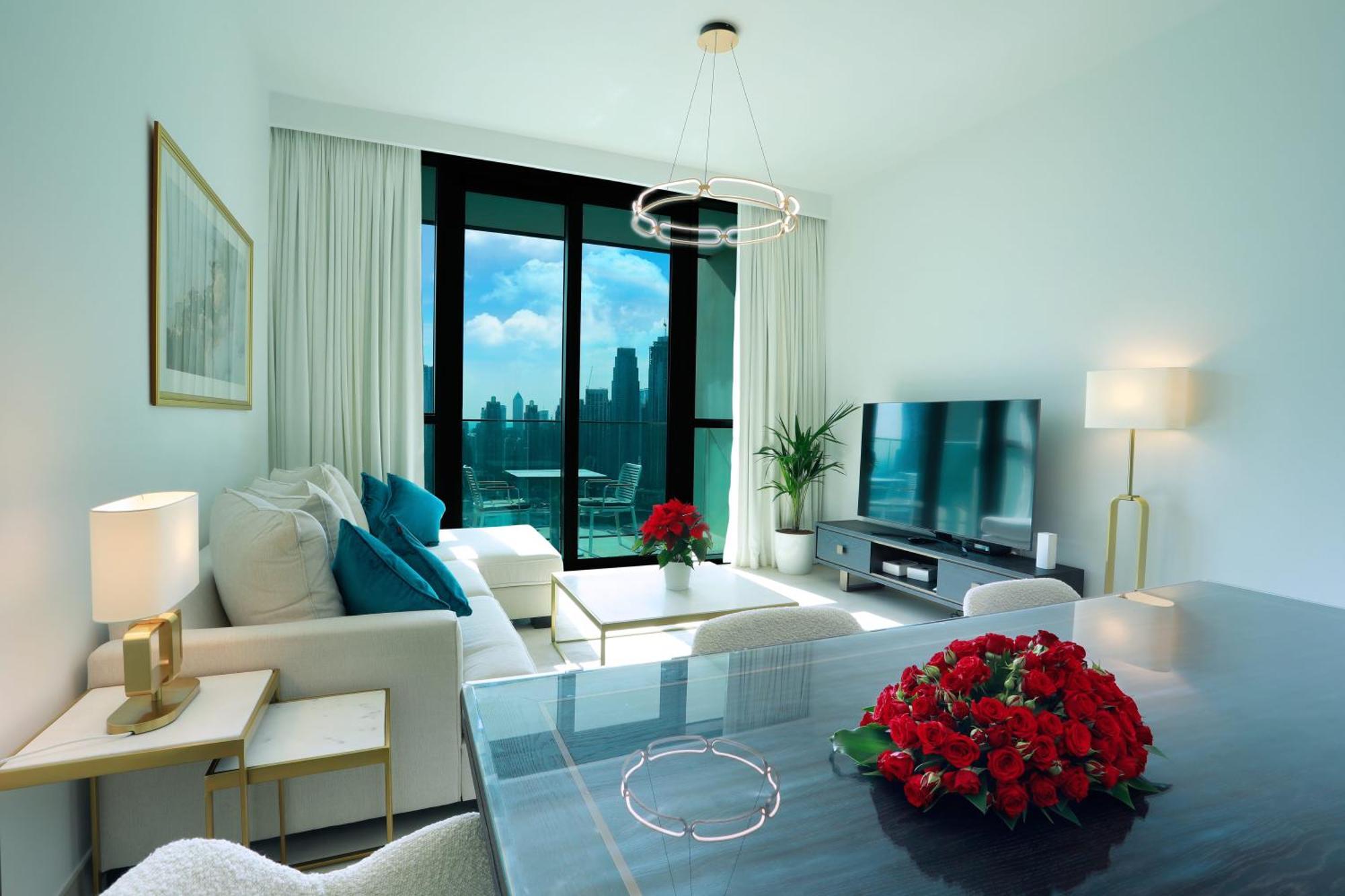 Elegant Apartment With Direct Access To Dubai Mall Bagian luar foto