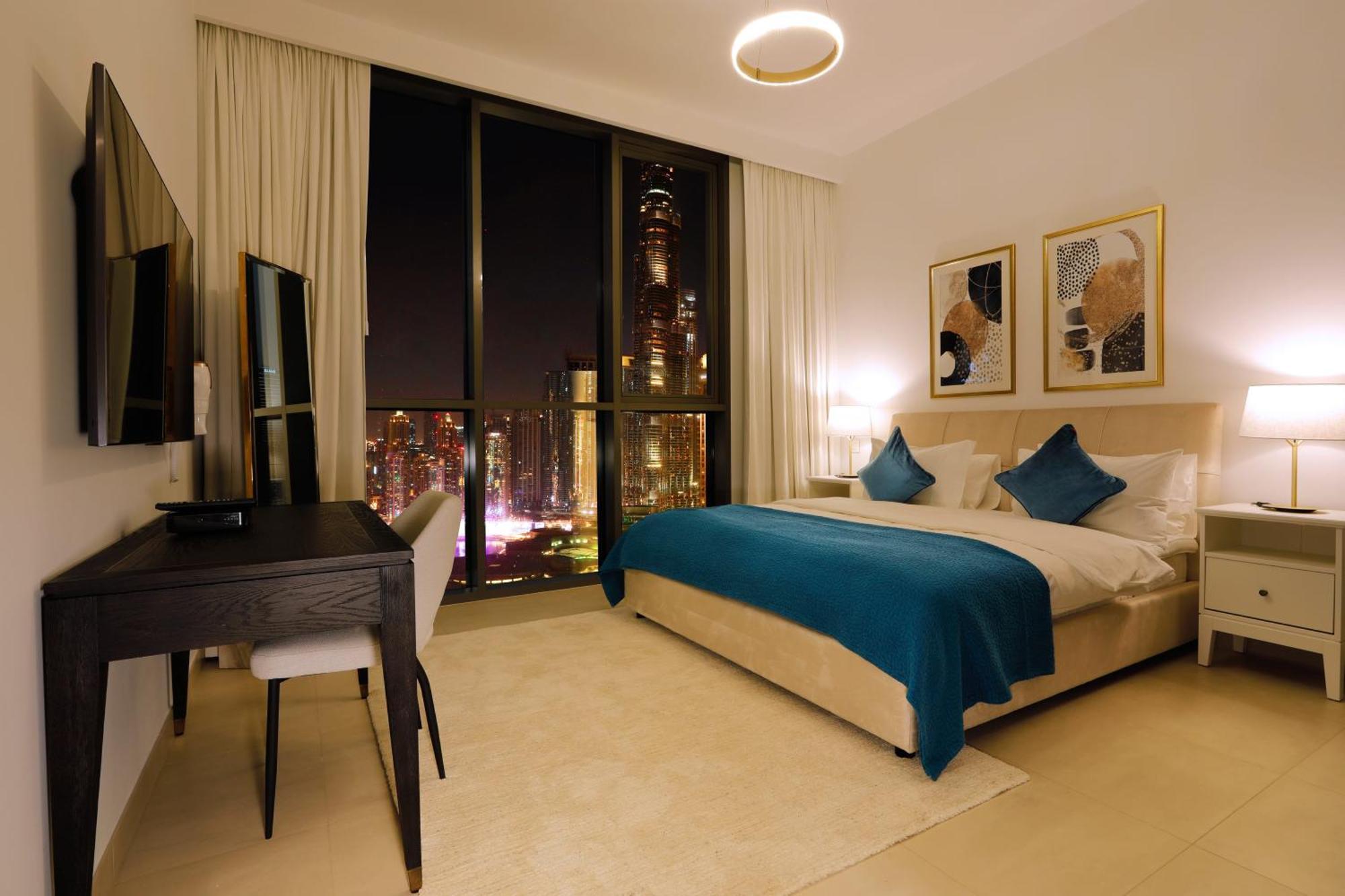 Elegant Apartment With Direct Access To Dubai Mall Bagian luar foto